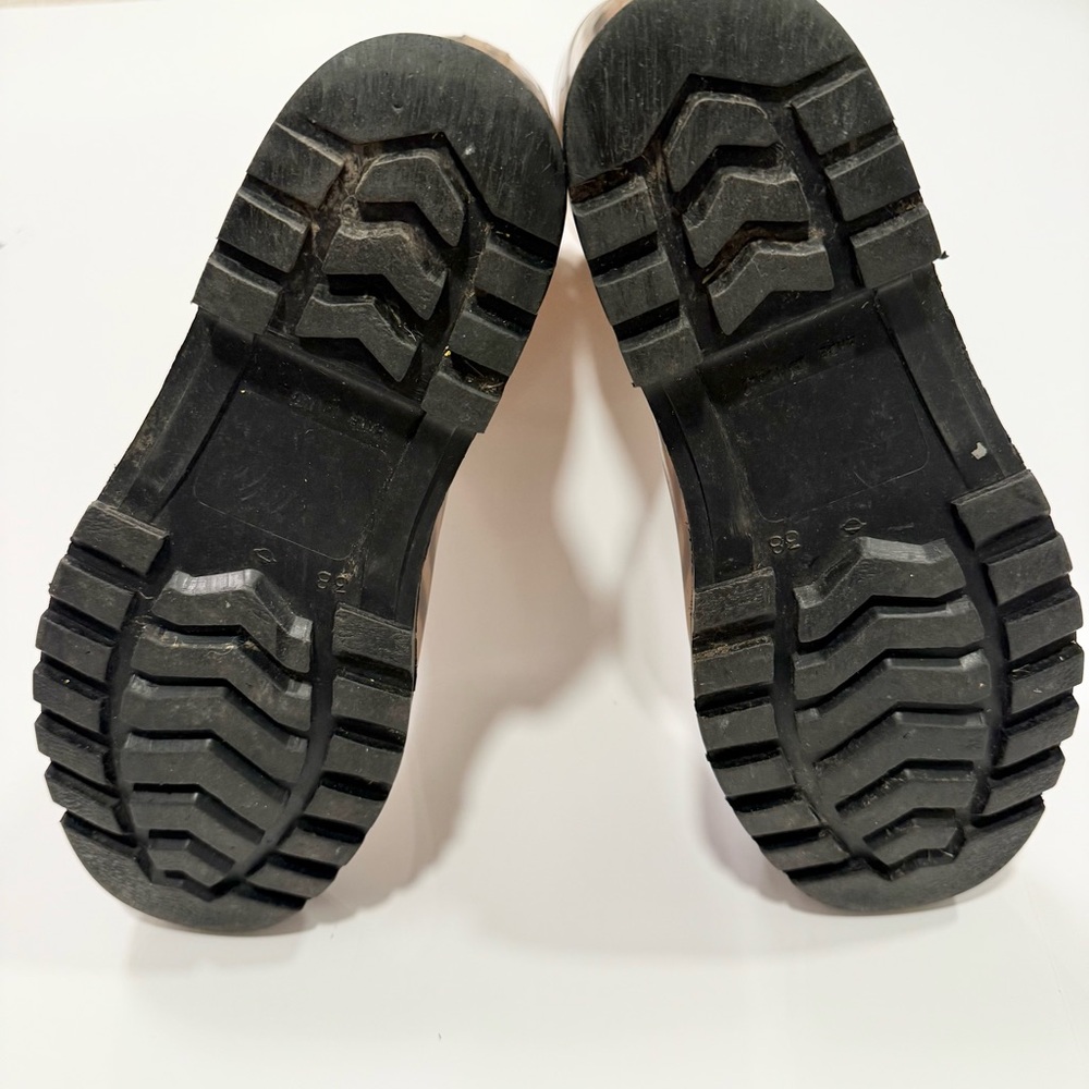 Burberry Women’s Rain Boots Size 38 (Fits 7) Black Classic Check Rubber - Picture 3 of 5